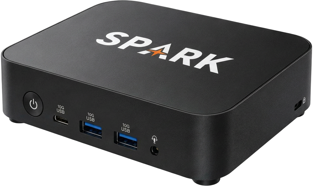 SPARK Box collector with network connections and SPARK branding