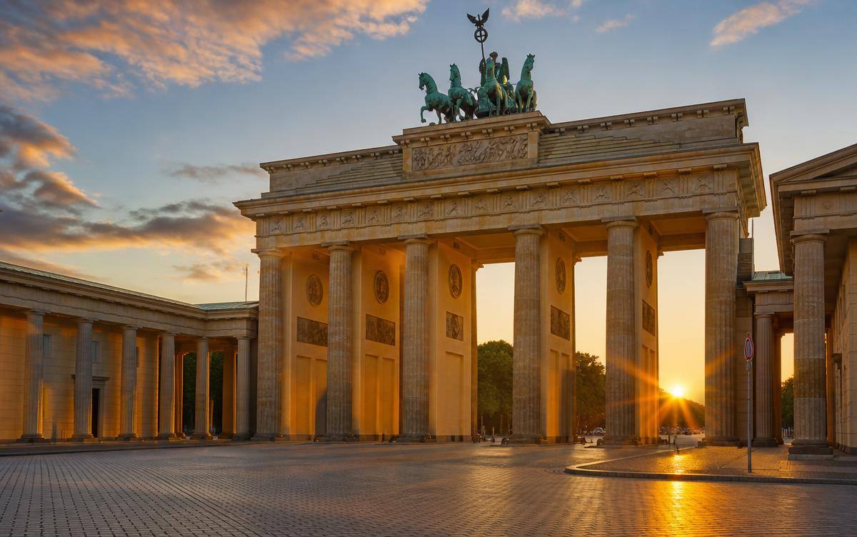 Brandenburg Gate in Berlin, Germany, home of the YOT LTD logistics hub for central and northern Europe