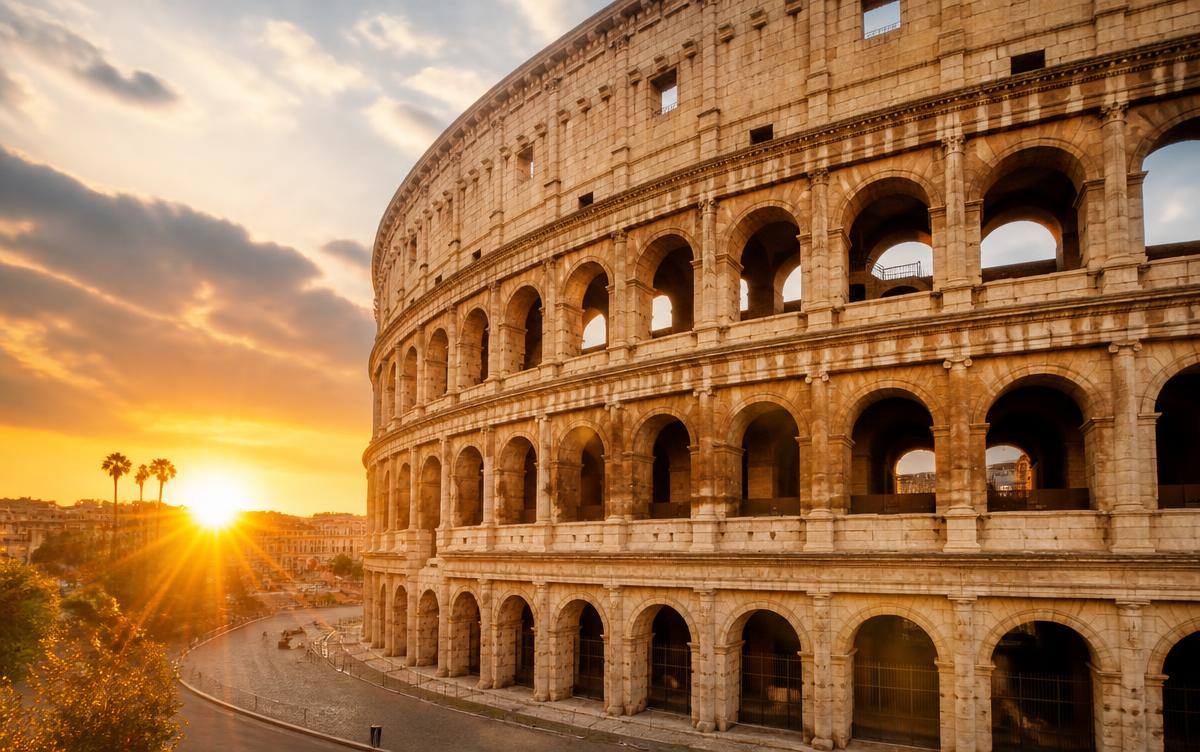 The Colosseum in Rome, Italy, where YOT LTD runs VAT-registered operations